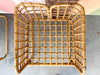 Pair of Rattan Grid Lounge Chairs