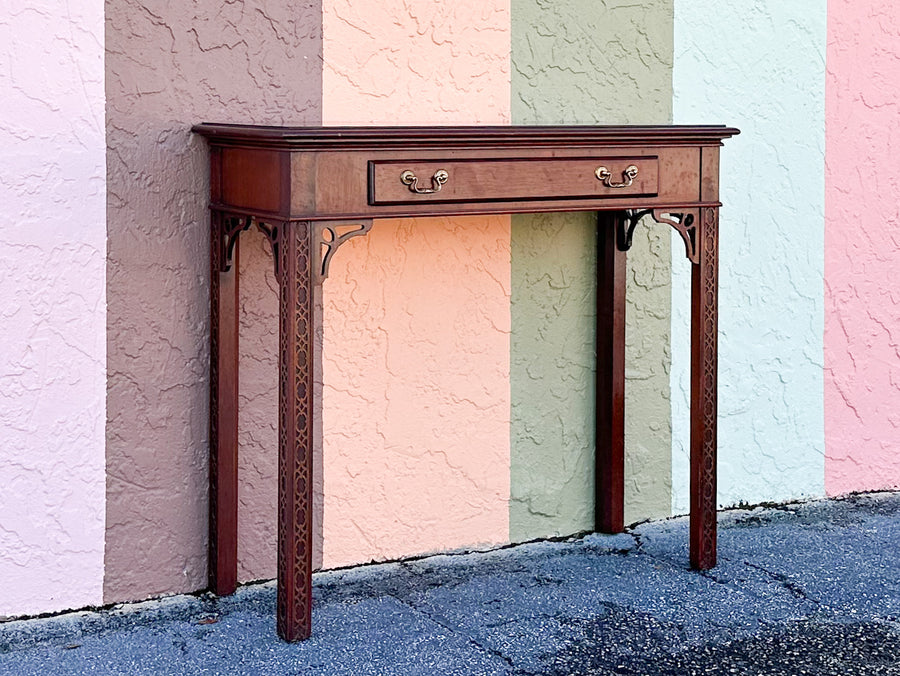Petite Fretwork Console