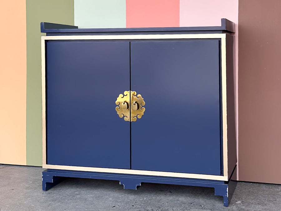 Periwinkle Chinoiserie Style Server