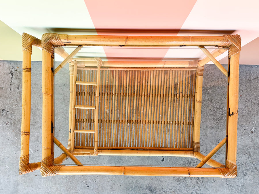 Old Florida Rattan Bar Cart