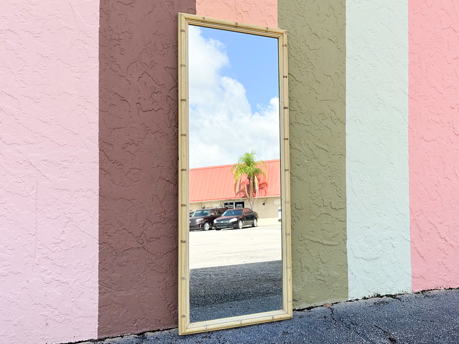 Full Length Faux Bamboo Mirror