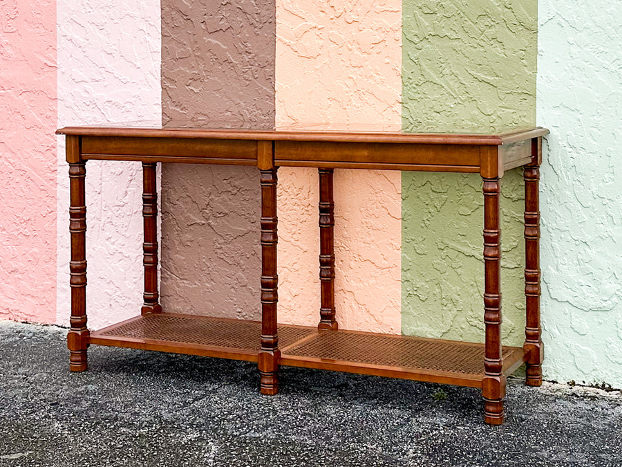 Handsome Faux Bamboo Console
