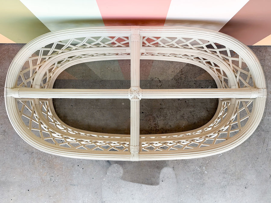 Lattice Rattan Coffee Table