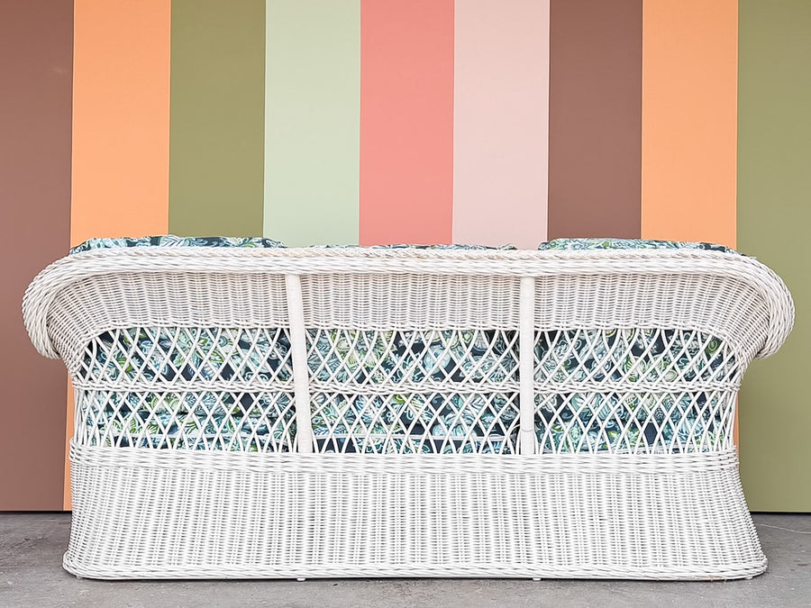 Braided Rattan Sofa