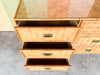 Old Florida Parquet Rattan Double Dresser