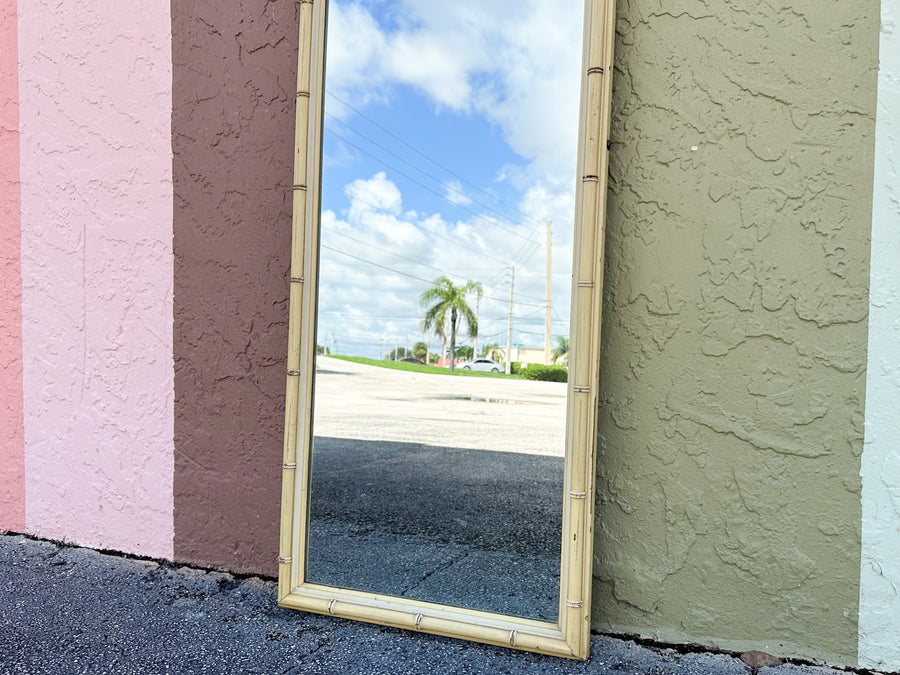Full Length Faux Bamboo Mirror