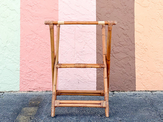 Rattan Luggage Rack