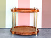 Tortoiseshell Rattan Clover Side Table