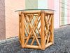 Cute Chippendale Rattan Drinks Table