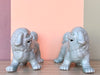 Pair of Celadon Foo Dogs