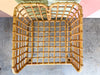 Pair of Rattan Grid Lounge Chairs