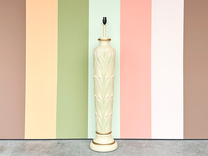 Floral MCM Plaster Floor Lamp