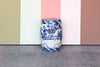 Blue and White Samurai Garden Seat