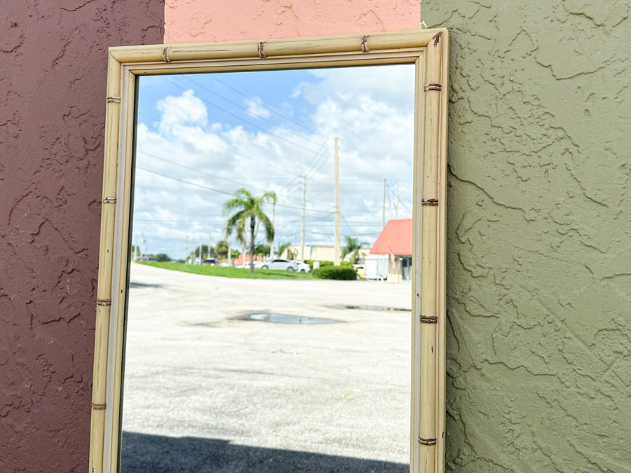 Full Length Faux Bamboo Mirror