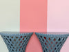 Pair of Modern Trellis Wall Shelves