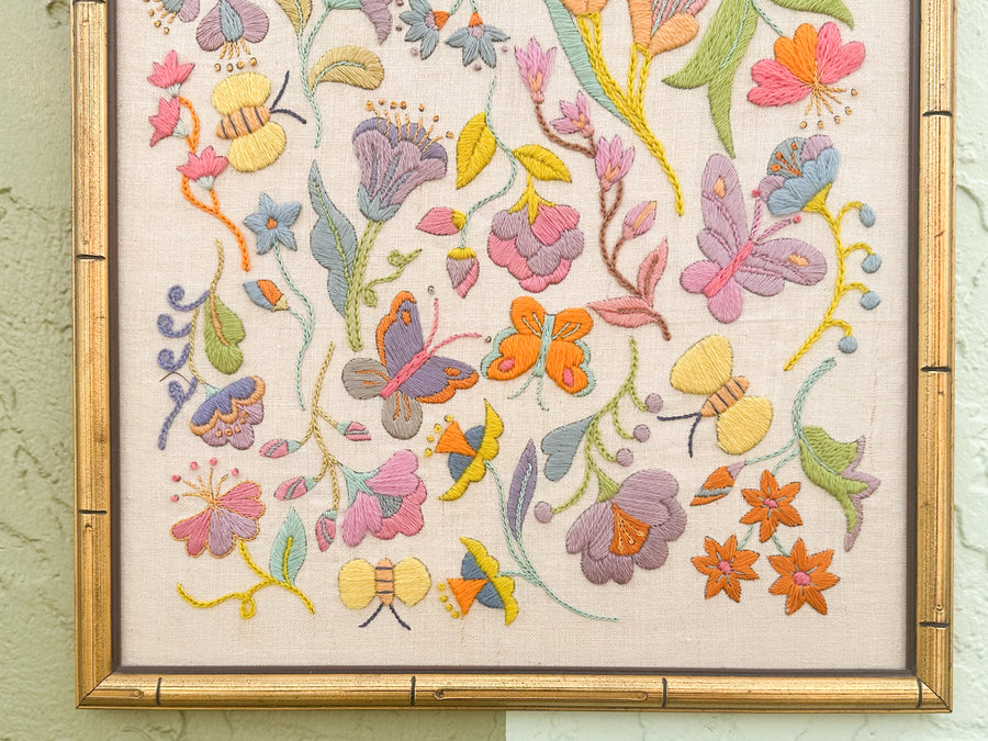 So 70's Colorful Crewel Art