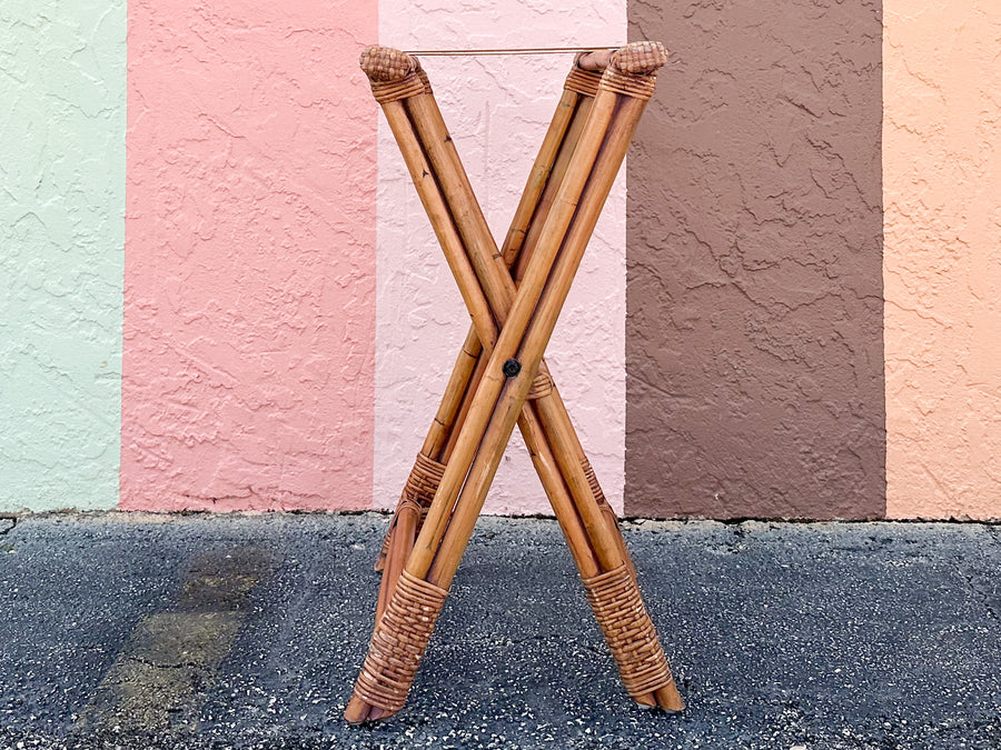 Rattan Luggage Rack