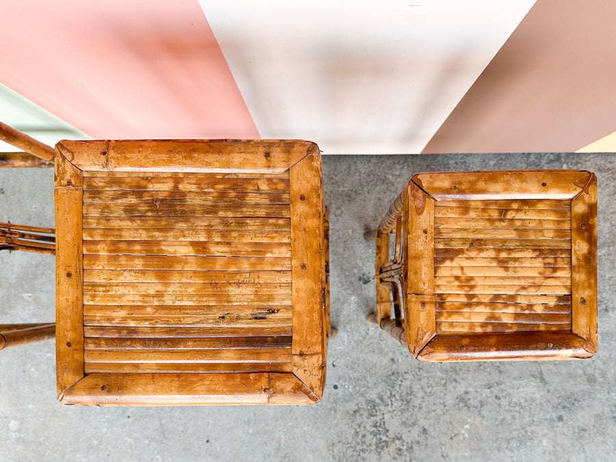 Set of Three Tortoiseshell Plant Stands