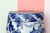 Blue and White Samurai Garden Seat