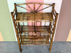 Petite Tortoiseshell Rattan Etagere