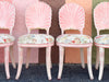 Set of Eight Shell Back Dining Chairs