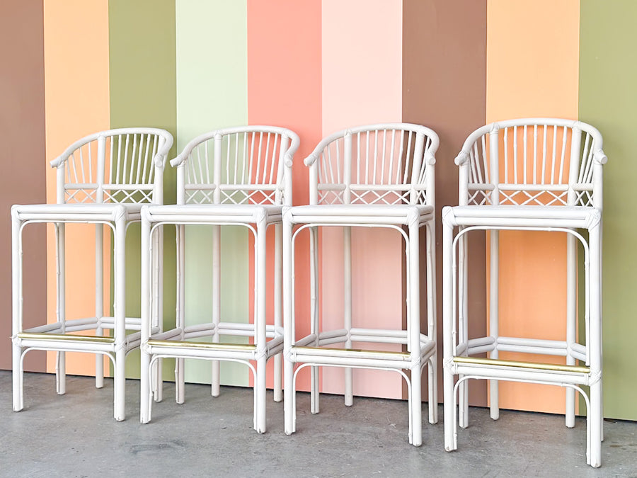 Set of Four Brighton Style Bar Stools