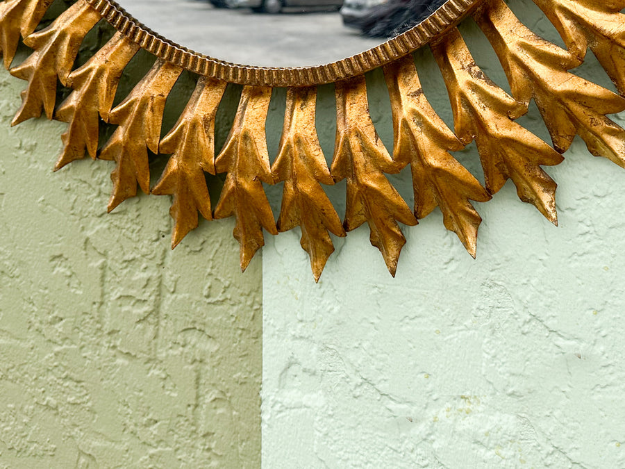 Italian Sunburst Gilt Mirror