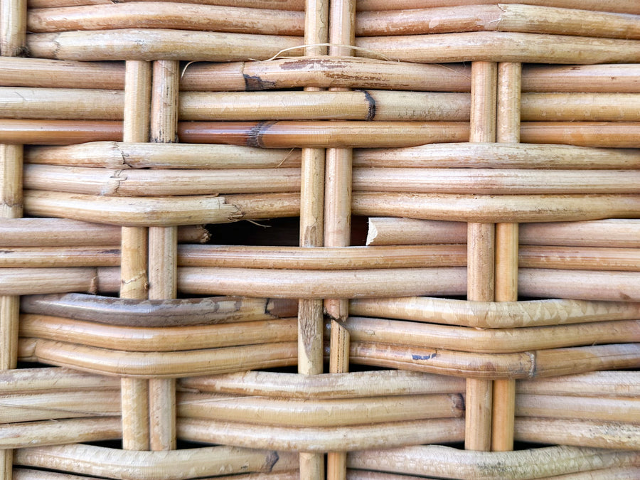 Braided Rattan Etagere