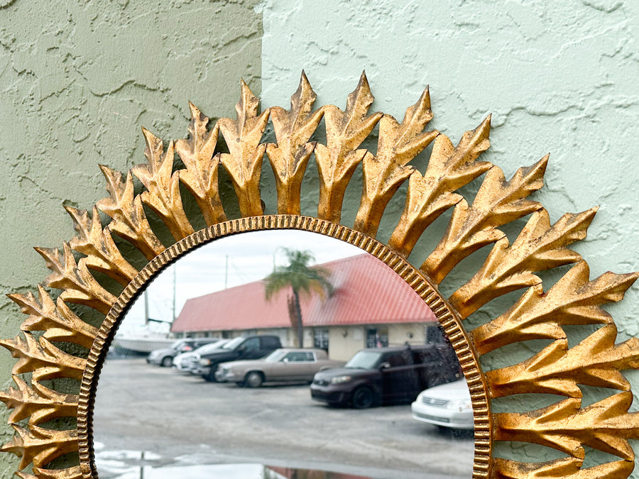 Italian Sunburst Gilt Mirror