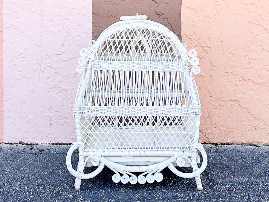 Fiddlehead Wicker Bird Cage