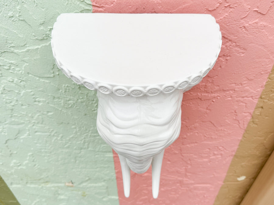 Kips Bay Italian Ceramic Elephant Shelf