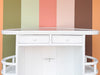 Newly Painted Triangular Rattan Bar