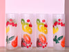 Set of Six Fruit Glassware