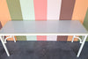 Extra Long White Rattan Console