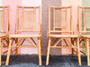 Set of Six Old Florida Style Rattan Dining Chairs