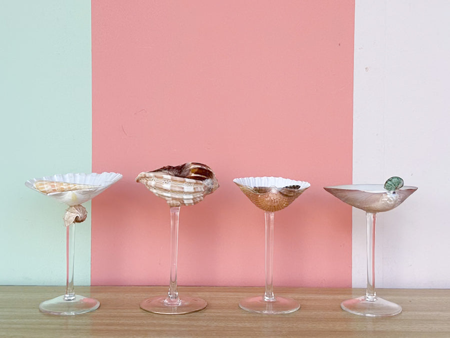 Set of Four Shell Chic Coupes