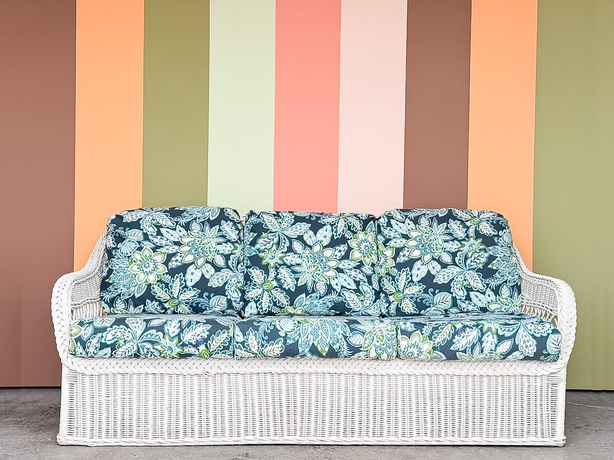Braided Rattan Sofa