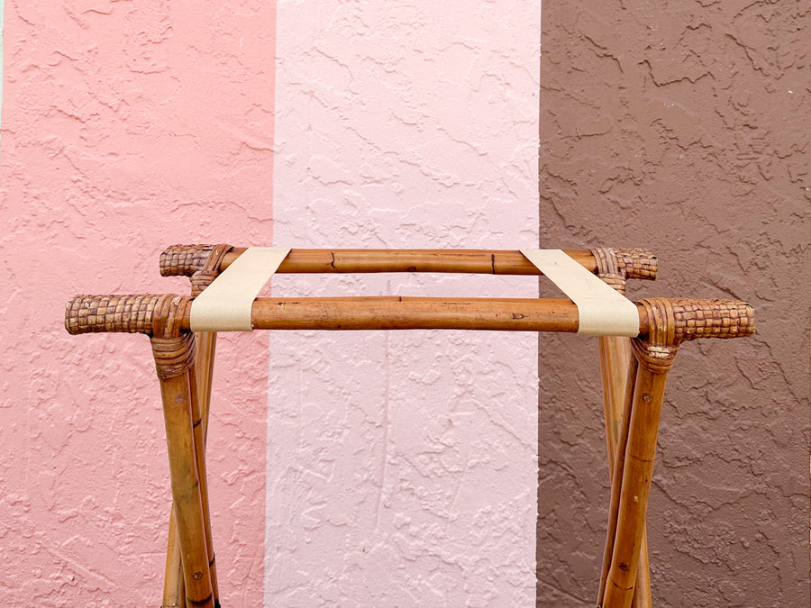 Rattan Luggage Rack
