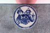 Blue and White Samurai Garden Seat