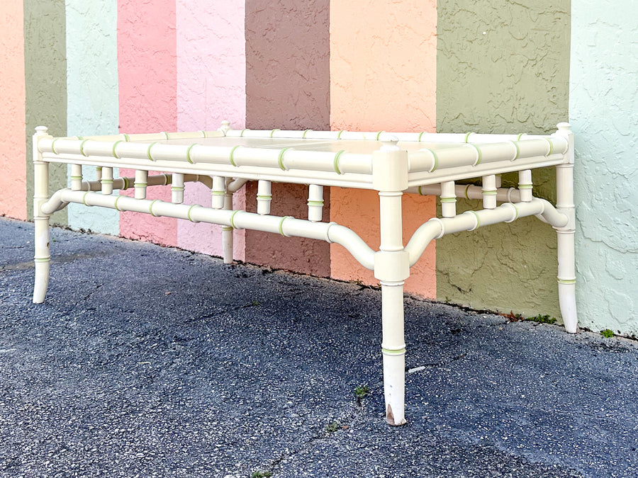 Thomasville Faux Bamboo Coffee Table