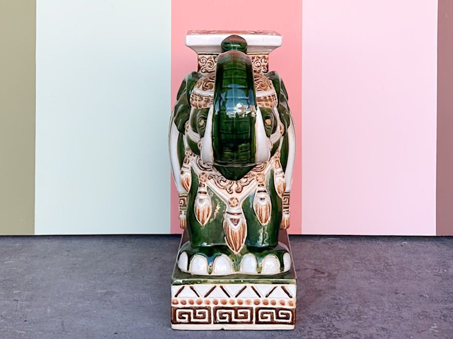Green Elephant Garden Seat