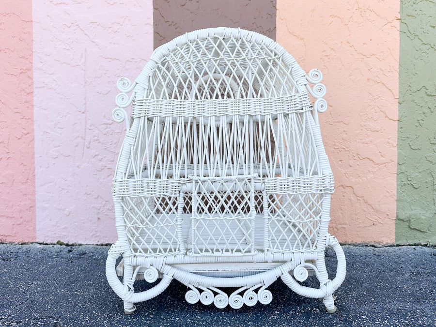 Fiddlehead Wicker Bird Cage