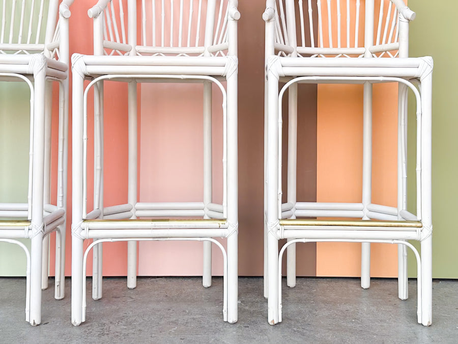 Set of Four Brighton Style Bar Stools
