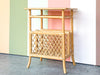 Rattan Magazine Side Table