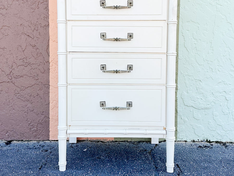 Palm Beach Style Faux Bamboo Lingerie Chest