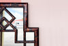 Tortoiseshell Faux Bamboo Mirror