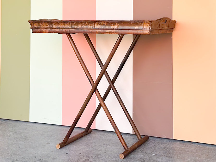 Tortoiseshell Rattan Folding Bar