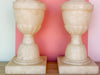 Pair of Petite Faux Alabaster Lamps