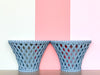 Pair of Modern Trellis Wall Shelves