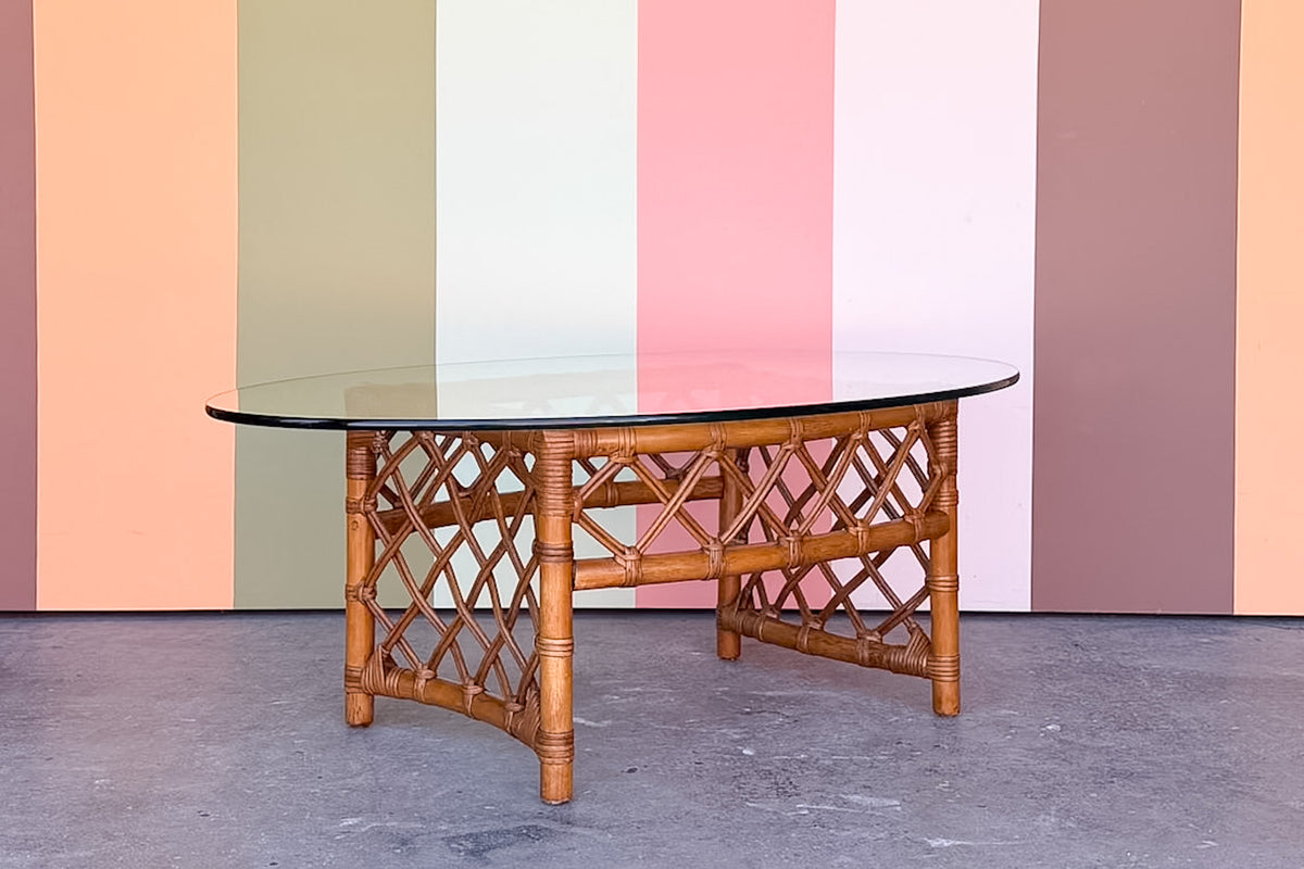 Ficks Reed Rattan Coffee Table